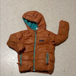 Patagonia Kids Jacket in Brown and Teal